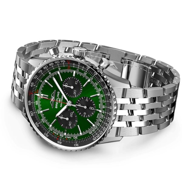 【Order now for $19 off】【Super Clone】【VIP Advanced customized version】--Breitling AB0137241L1A1 Navitimer B01 Green Dial - Νew