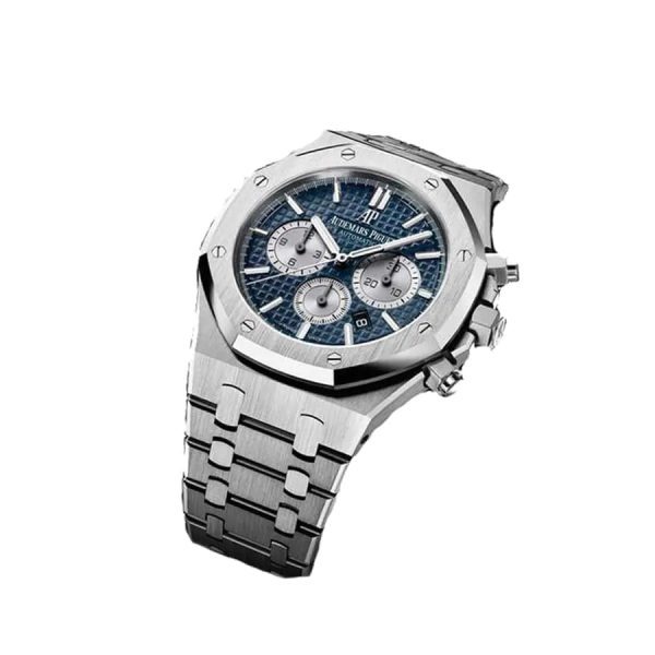 【Super Clone】Audemars Piguet Royal Oak 41mm Blue Dial Stainless Steel Bracelet Men's Watch