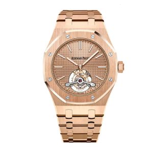 【Super Clone】Audemars piguet Royal Oak Selfwinding Rose Gold Tourbillon 41MM Watch