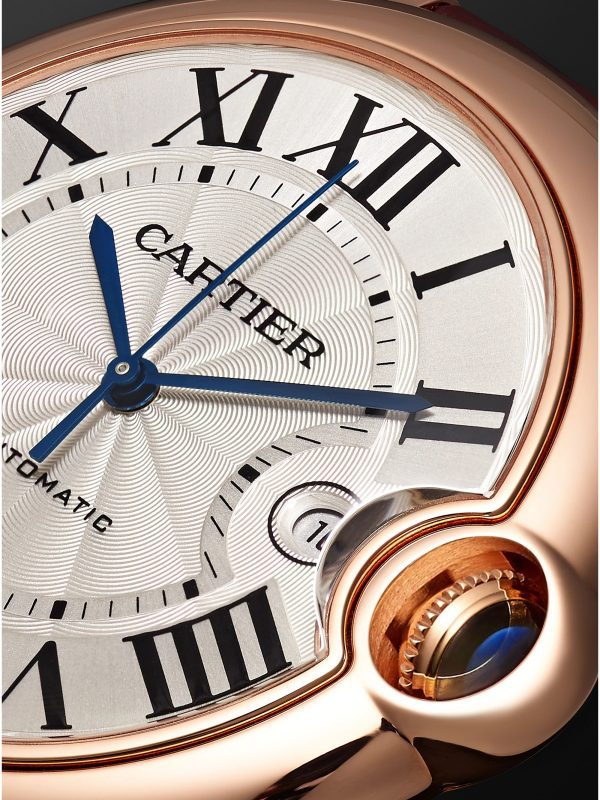 【Super Clone】Automatic 42mm 18-Karat Pink Gold and Alligator Watch, Ref. No. CRWGBB0017