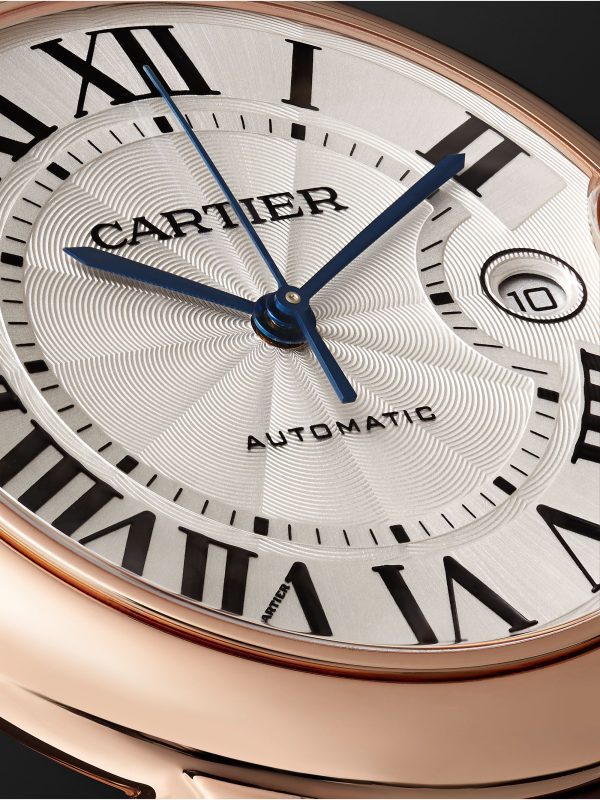 【Super Clone】Automatic 42mm 18-Karat Pink Gold and Alligator Watch, Ref. No. CRWGBB0017