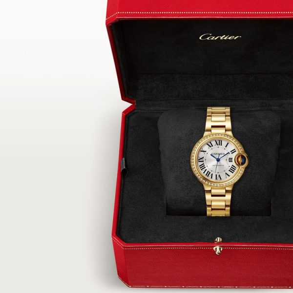 【Super Clone】BALLON BLEU Diamond Yellow Gold 33mm
