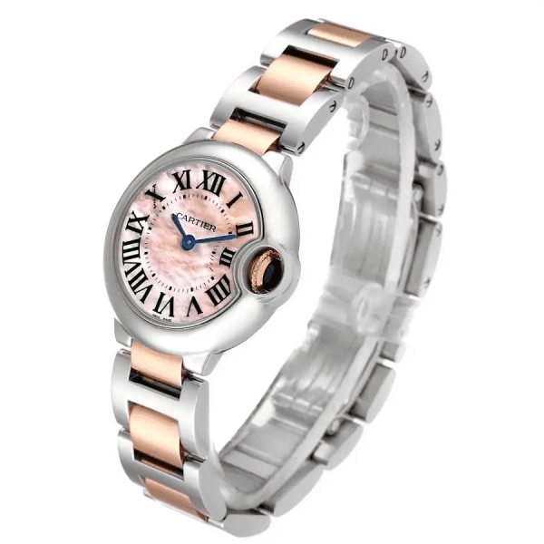 【Super Clone】BALLON BLEU Pink Mother of Pearl Dial 28mm