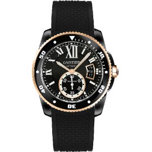 【Super Clone】Calibre Rose Gold Mix Full Black 42mm