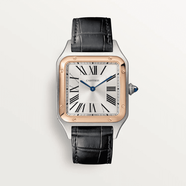 【Super Clone】SANTOS-DUMONT RoseGoldMix 38mm