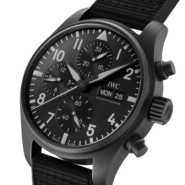 【Super Clone】【Top replica】IWC-Pilot's Watch Chronograph 41 TOP GUN Ceratanium (IW388106)