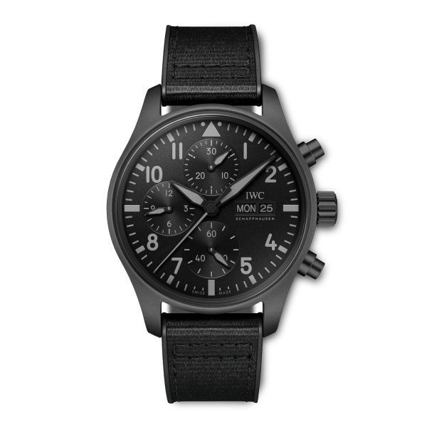【Super Clone】【Top replica】IWC-Pilot's Watch Chronograph 41 TOP GUN Ceratanium (IW388106)
