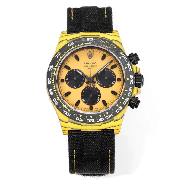 Rolex Cosmograph Daytona DIW Carbon Yellow “BUMBLEBEE” 40mm Replica 1:1 – Top Quality Version