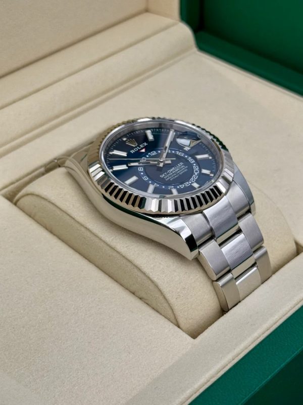 【Super Clone】12A RLX Sky-Dweller 42mm Stainless Steel Blue Dial Oyster - 336934