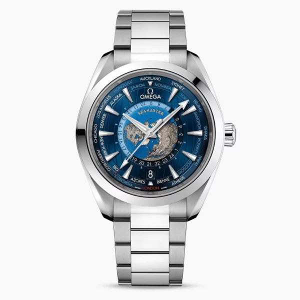 【Super Clone】Omega AQUA TERRA 150M CO‐AXIAL MASTER CHRONOMETER GMT WORLDTIMER 43 MM