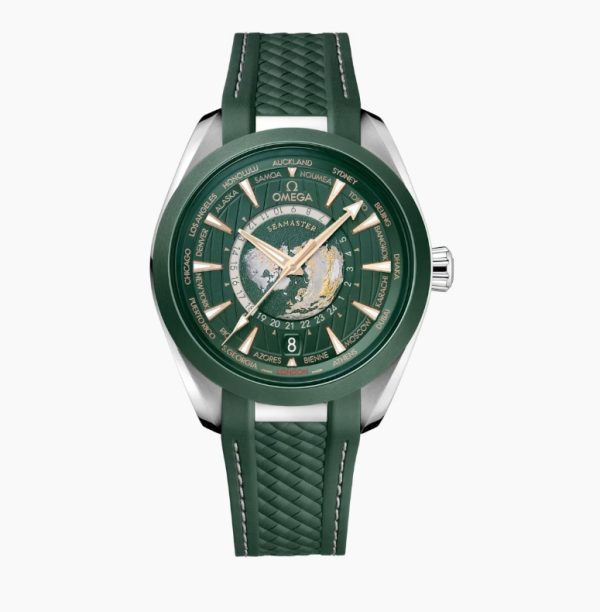 【Super Clone】Omega AQUA TERRA 150M CO‐AXIAL MASTER CHRONOMETER GMT WORLDTIMER 43 MM
