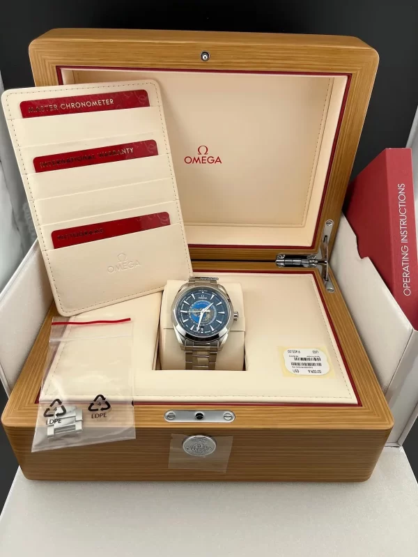 【Super Clone】Omega AQUA TERRA 150M CO‐AXIAL MASTER CHRONOMETER GMT WORLDTIMER 43 MM