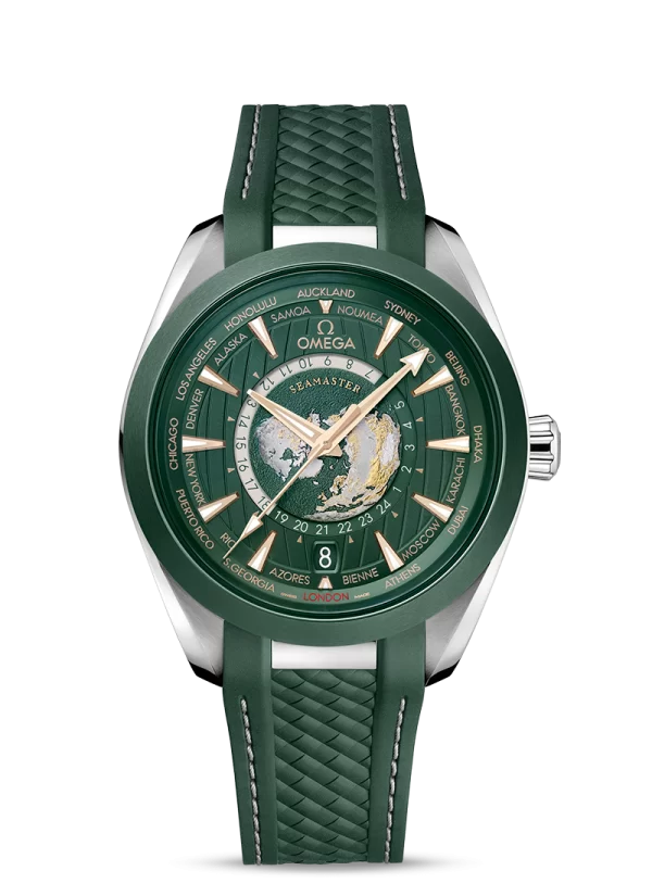 【Super Clone】OMEGA SEAMASTER AQUA TERRA 150M CO‐AXIAL MASTER CHRONOMETER GMT WORLDTIMER 43 MM
