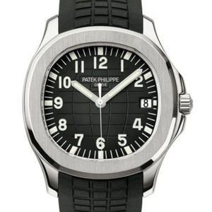 【Super Clone】Patek Philippe Aquanaut Automatic Black Dial Stainless Steel Men's Watch 5167A-001