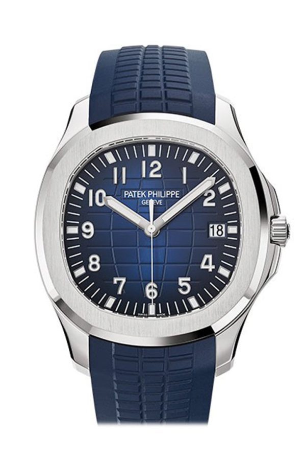 【Super Clone】Patek Philippe Aquanaut Blue Dial 18K White Gold Men's Watch 5168G-001