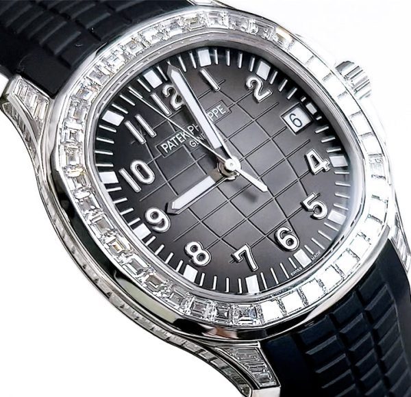 【Super Clone】Patek Philippe Aquanaut Diamond Bezel 5167/300G-010