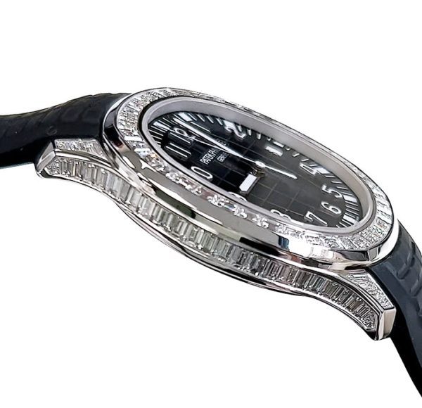 【Super Clone】Patek Philippe Aquanaut Diamond Bezel 5167/300G-010