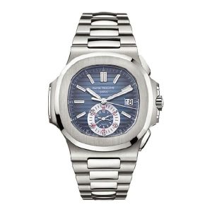 【Super Clone】Patek Philippe Nautilus Blue Dial Stainless Steel Mens Watch 5980/1A-001