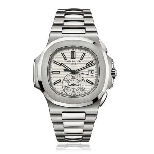 【Super Clone】Patek Philippe Nautilus Silver Dial Men's Watch 5980/1A-019