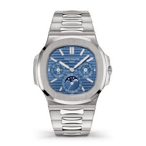 【Super Clone】Patek Philippe Nautilus White Gold 5740-1G-001 with Blue Sunburst dial