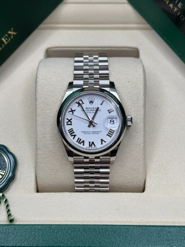 【Super Clone】RLX Datejust m278240-0003/0004 31mm White Roman Domed Bezel Oyster Oystersteel