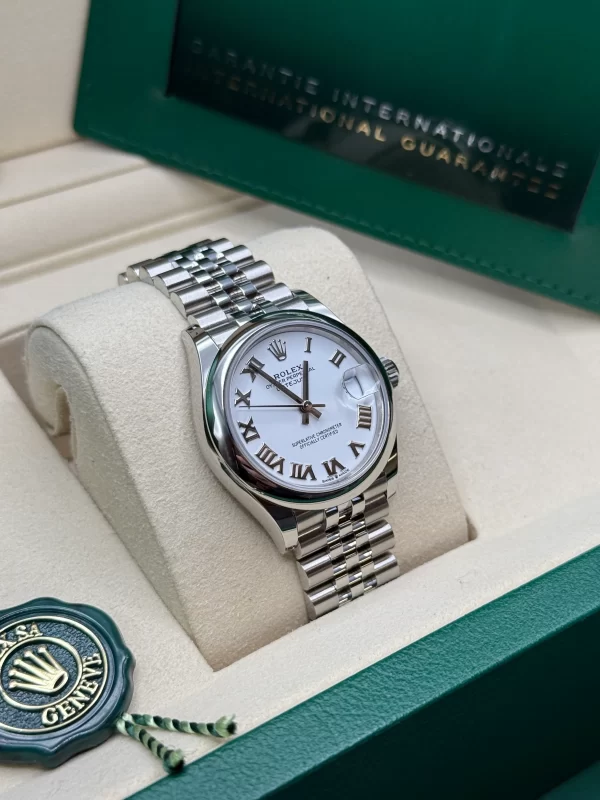 【Super Clone】RLX Datejust m278240-0003/0004 31mm White Roman Domed Bezel Oyster Oystersteel