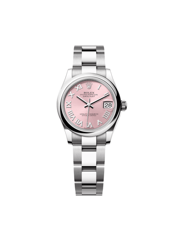 【Super Clone】RLX Datejust m278240-0013/0014 31mm Pink Roman Domed Bezel Oyster Oystersteel
