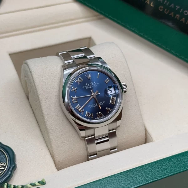 【Super Clone】RLX Datejust m278240-0017/0018 31mm Blue Roman Domed Bezel Oyster Oystersteel