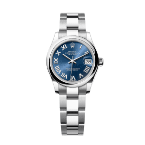 【Super Clone】RLX Datejust m278240-0017/0018 31mm Blue Roman Domed Bezel Oyster Oystersteel