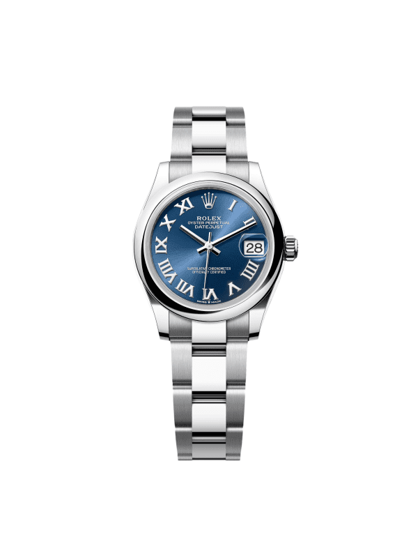 【Super Clone】RLX Datejust m278240-0017/0018 31mm Blue Roman Domed Bezel Oyster Oystersteel