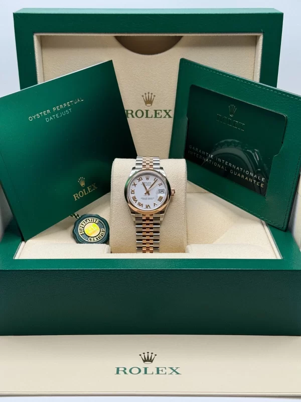 【Super Clone】RLX Datejust m278241-0001/0002 White 31mm Dial Oyster Bracelet Watch