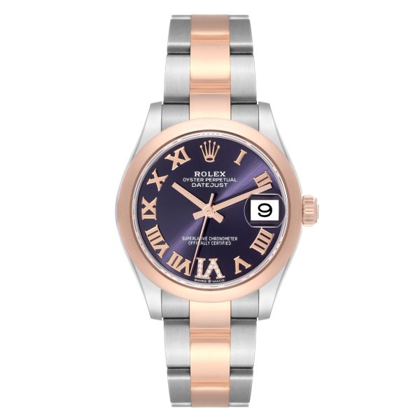 【Super Clone】RLX Datejust m278241-0019/0020 Aubergine 31mm Dial Oyster Bracelet Watch