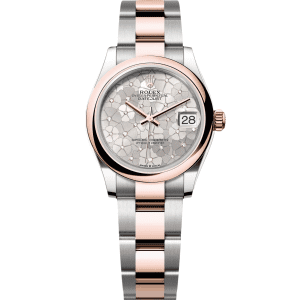 【Super Clone】RLX Datejust m278241-0031/0032 31mm Silver Floral Motif Dial Oyster Bracelet Watch