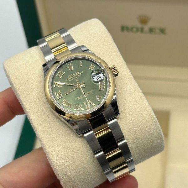 【Super Clone】RLX Datejust m278243-0015/0016 31mm Olive Green Dial Yellow Rolesor Oyster Watch
