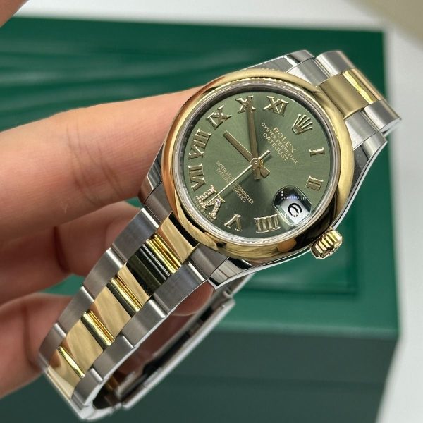 【Super Clone】RLX Datejust m278243-0015/0016 31mm Olive Green Dial Yellow Rolesor Oyster Watch