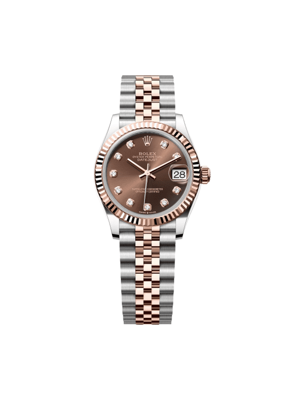 【Super Clone】RLX Datejust m278271-0027/0028 Chocolate 31mm Dial Oyster Bracelet Watch
