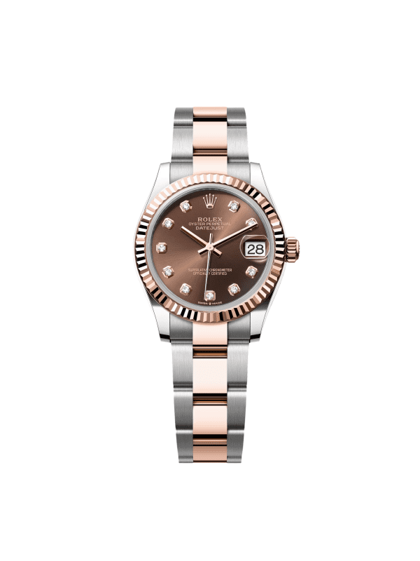 【Super Clone】RLX Datejust m278271-0027/0028 Chocolate 31mm Dial Oyster Bracelet Watch