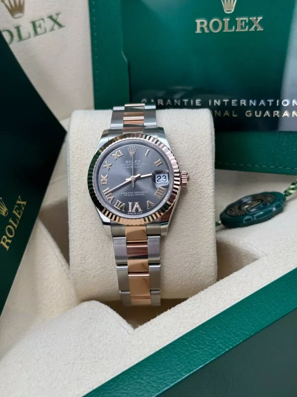 【Super Clone】RLX Datejust m278271-0029/0030 Slate 31mm Dial Oyster Bracelet Watch