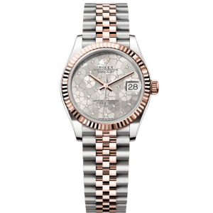 【Super Clone】RLX Datejust m278271-0031/0032 Silver Floral Motif 31mm Dial Oyster Bracelet Watch