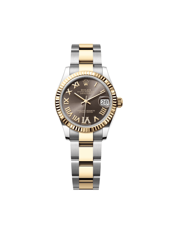 【Super Clone】RLX Datejust m278273-0017/0018 31mm Dark Grey Dial Stainless Steel and Yellow Gold Oyster Watch