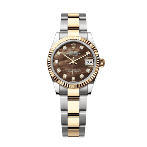 【Super Clone】RLX Datejust m278273-0023/0024 31mm Black Mother-of-Pearl Dial Stainless Steel and Yellow Gold Oyster Watch