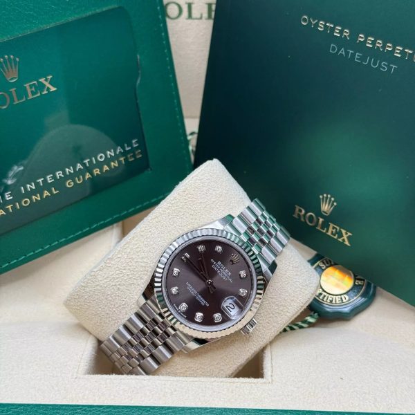 【Super Clone】RLX Datejust m278274-0007/0008 Dark Grey 31mm Dial Oyster Watch