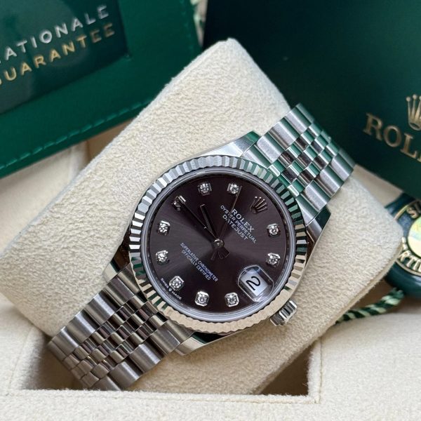【Super Clone】RLX Datejust m278274-0007/0008 Dark Grey 31mm Dial Oyster Watch