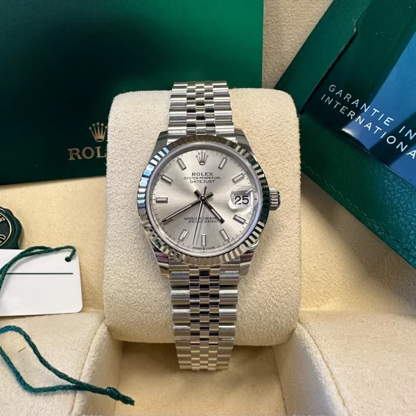 【Super Clone】RLX Datejust m278274-0011/0012 Silver Dial 31mm Fluted Bezel Oyster Bracelet