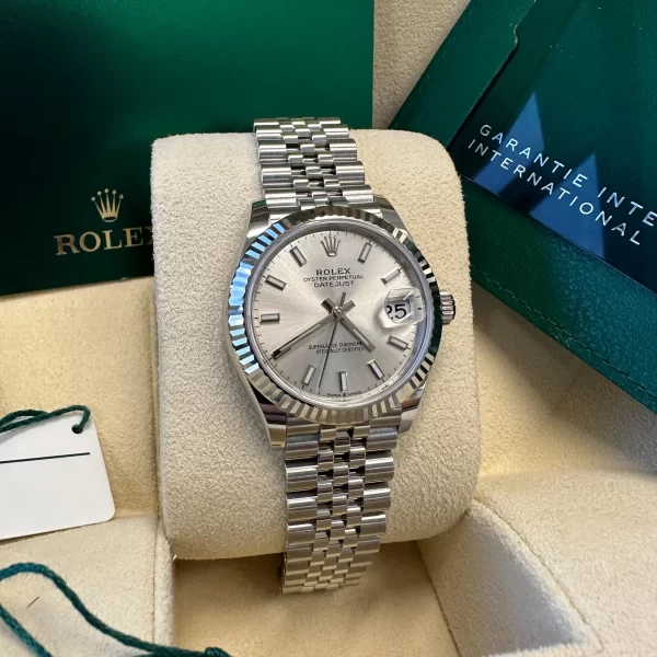 【Super Clone】RLX Datejust m278274-0011/0012 Silver Dial 31mm Fluted Bezel Oyster Bracelet