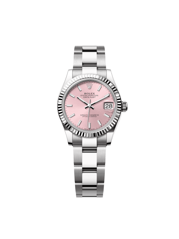 【Super Clone】RLX Datejust m278274-0013/0014 Pink Dial 31mm Fluted Bezel Oyster Bracelet