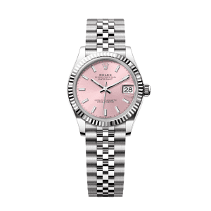 【Super Clone】RLX Datejust m278274-0013/0014 Pink Dial 31mm Fluted Bezel Oyster Bracelet