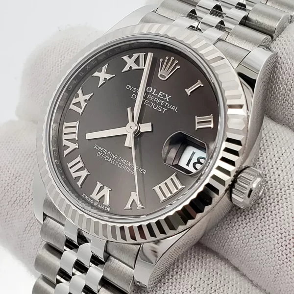 【Super Clone】RLX Datejust m278274-0021/0022 Dark Grey Roman 31mm Dial Oyster Watch