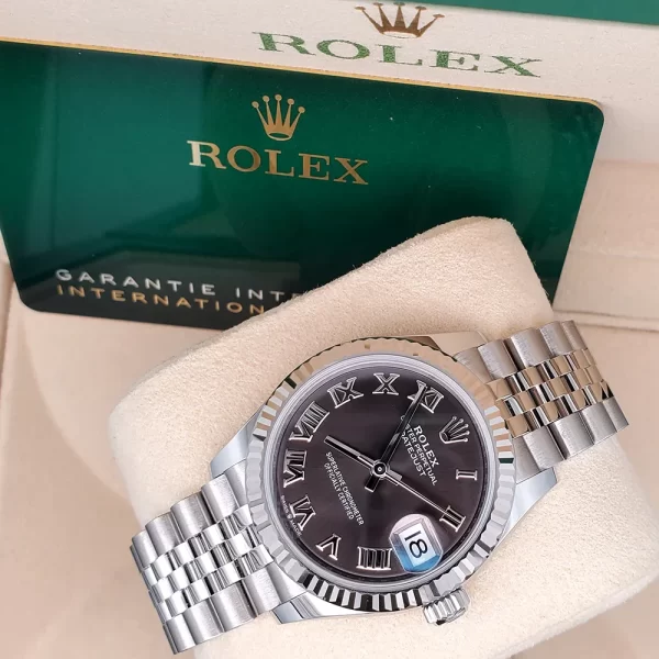 【Super Clone】RLX Datejust m278274-0021/0022 Dark Grey Roman 31mm Dial Oyster Watch