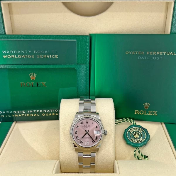 【Super Clone】RLX Datejust m278274-0023/0024 Pink 31mm Dial Oyster Watch